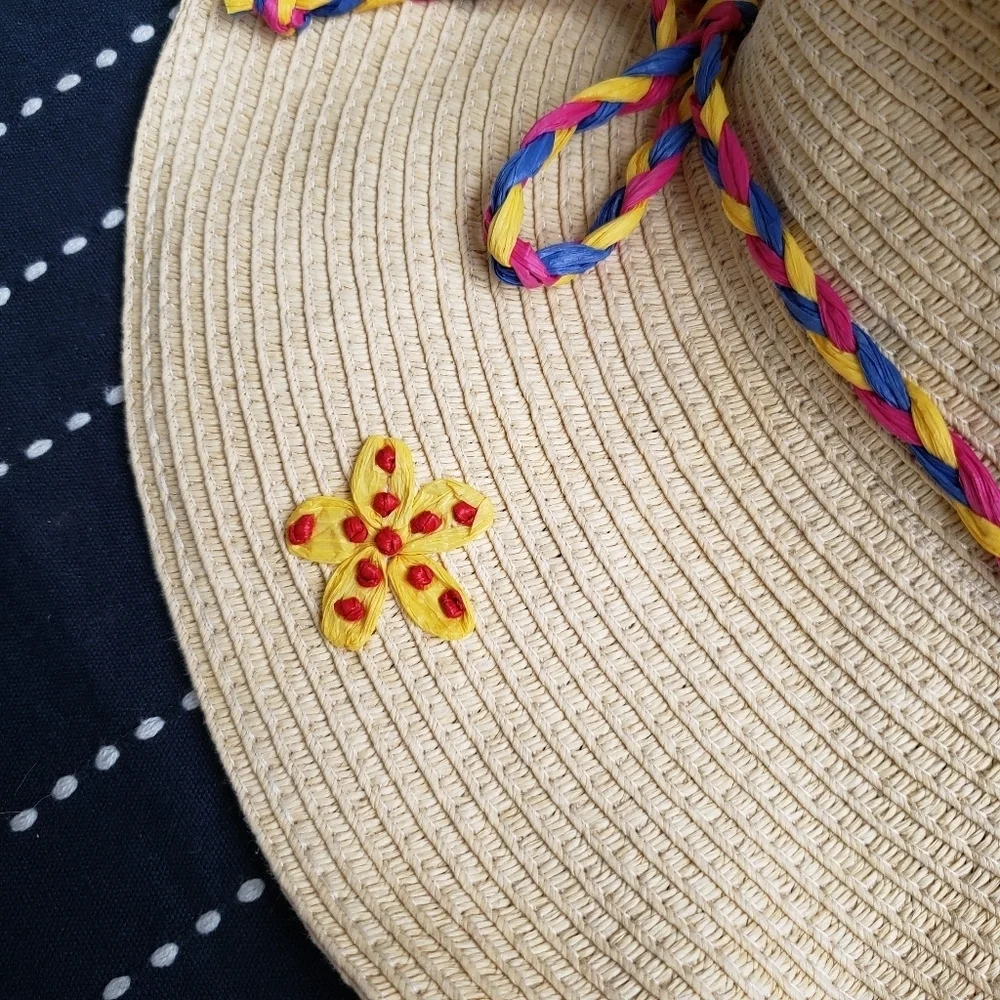 Target| Embroidered Summer Floppy Hat Tan
